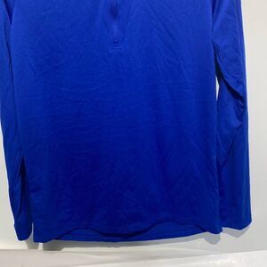 Under Armour Men's Blue Loose Fit Half Zip Raglan Long Sleeve shirt Small-